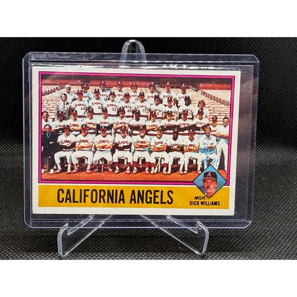 1976 Topps California Angels Team Checklist 304 Dick Williams Manager Baseball